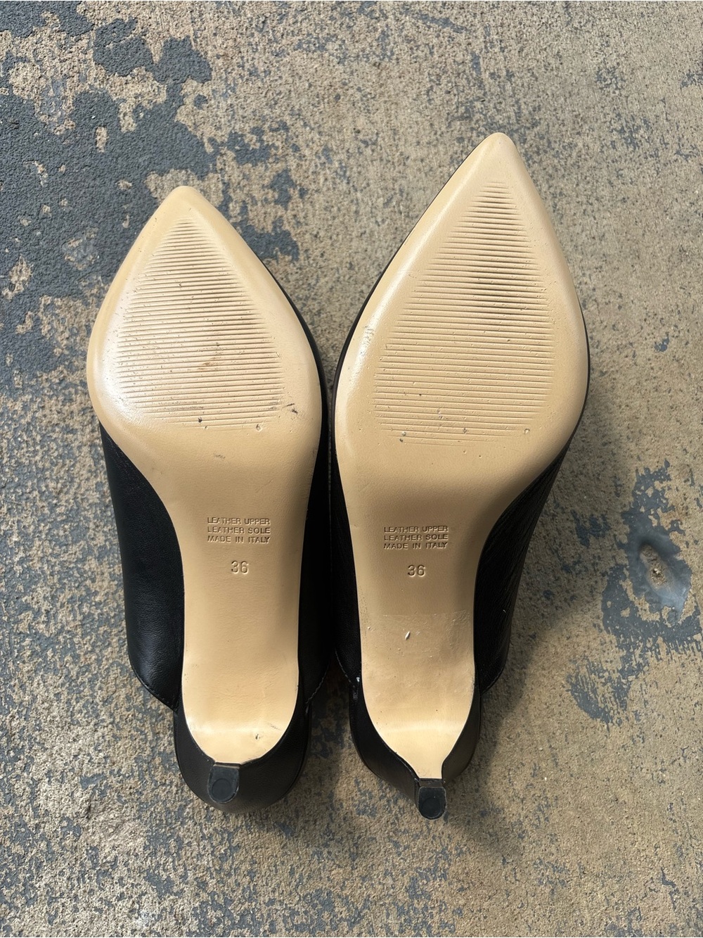 Napoleon Perdis Black Pointed Leather Mule Heels - Picture 6 of 6